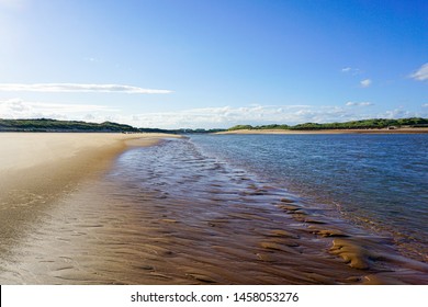 Scottish beach in the evening sun. Scotland, Aberdeenshire, Newburgh beach.  - Powered by Shutterstock