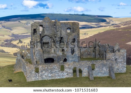 Scottish castle in remote area