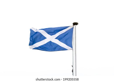 The Scottish Flag Or Saltire