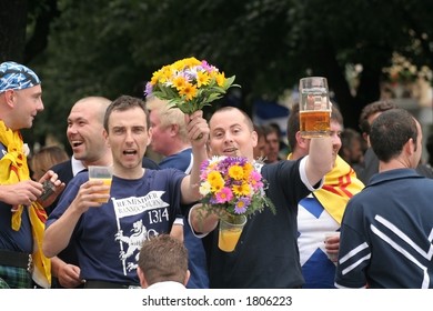 Scottish Football Fans In Lithuania