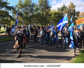 Scottish Independence March 2018, In Edinburgh City Scotland