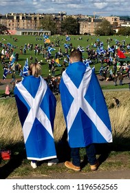 Scottish Independence March 2018, In Edinburgh City Scotland