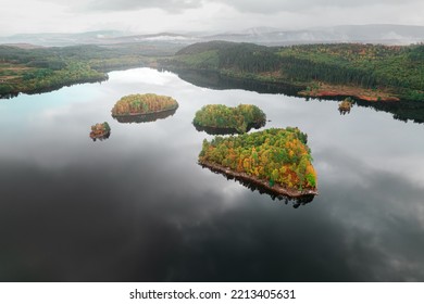 Scottish Loch In Autumn Season