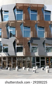 The Scottish Parliament Building In Edinburgh Scotland