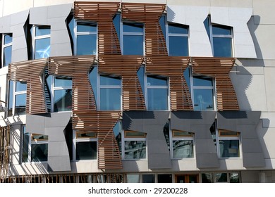 The Scottish Parliament Building In Edinburgh Scotland