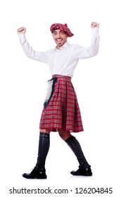 man wearing kilt image