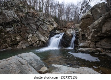 Scott's Run Nature Preserve in Fairfax County, Virginia, is famous for its magnificent waterfall at the end of one of its hiking trails.
