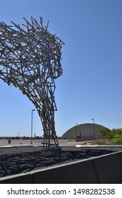 Scottsdale Arizona 9/2/19 Stainless Steel Horse Sculpture At West World