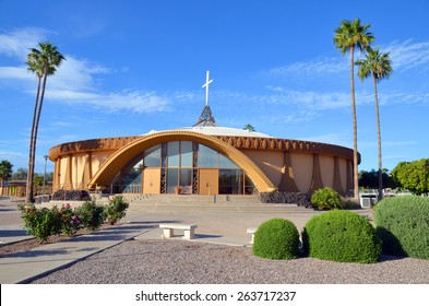 SCOTTSDALE ARIZONA APRIL 22:Living Word Bible Fellowship Church Is A Group Of Nondenominational Christian Churches Located In The United States, Canada, Brazil. On April 22 2014 In Scottsdalen Arizona