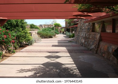 Scottsdale, Arizona, August 30, 2008: Frank Lloyd Wright’s Home In Scottsdale, Az Known As Taliesin West