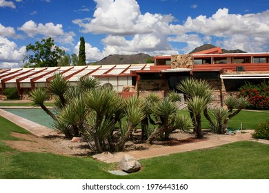 Scottsdale, Arizona, August 30, 2008: Frank Lloyd Wright’s Home In Scottsdale, Az Known As Taliesin West