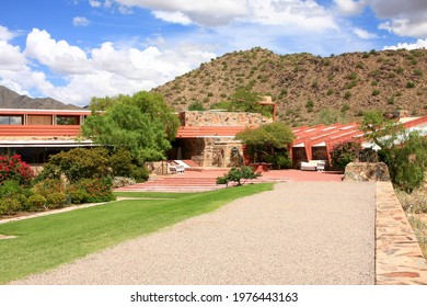 Scottsdale, Arizona, August 30, 2008: Frank Lloyd Wright’s Home In Scottsdale, Az Known As Taliesin West