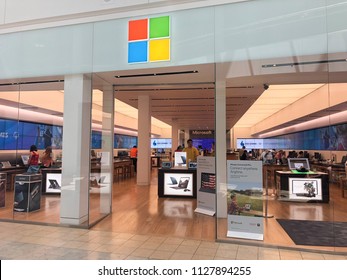 Scottsdale,Az/USA - 7.4.18:The Microsoft Retail Presence Has Grown Rapidly Since 2009, Comprising More Than 100 Stores In The U.S., Canada And Australia.