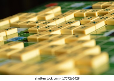 Scrabble Board Game Close Up  