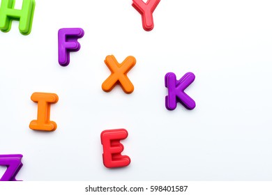 Scrambled Arranged Abc Stock Photo 598401587 | Shutterstock