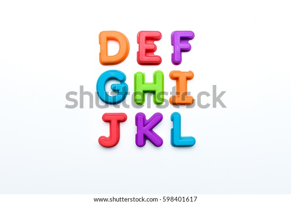 Scrambled Arranged Abc Stock Photo (Edit Now) 598401617
