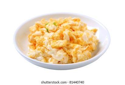 Scrambled Eggs In A Plate - Studio