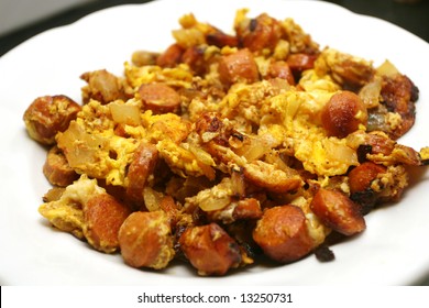 Scrambled Eggs With Sausage