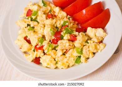 Scrambled Eggs With Vegetables