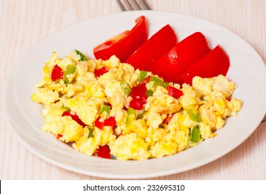 Scrambled Eggs With Vegetables