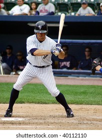 SCRANTON - JUNE 26:Scranton Wilkes Barre Yankees Outfielder Brett Gardner Swings At A Pitch Against The Columbus Clippers In A Game At PNC Field June 26, 2008 In Scranton, PA.