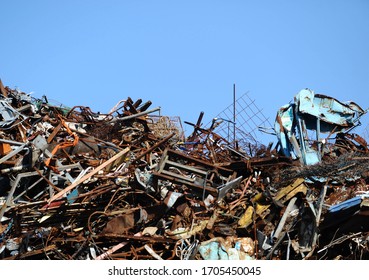 Scrap metal on recycling site - Powered by Shutterstock