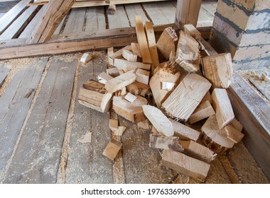 Scrap Wood Pieces For House Construction