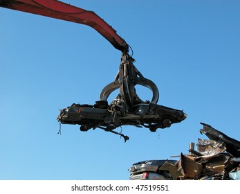 scrap yard recycling old cars - Powered by Shutterstock