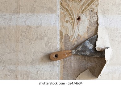 Scraper At Wallpaper Removing