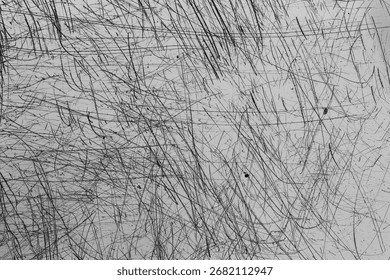 scratch overlay, aged surface texture, gray background, black scratches and noise on white wall