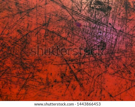Scratch plastic, scratch red and black texture.