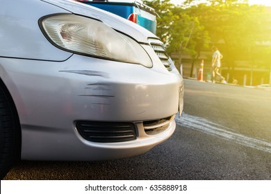 Scratched The Car In Front Of White