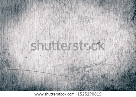 Scratched dirty dusty copper plate texture, old metal background. Cloudy and scratchy brass. Black and white image.