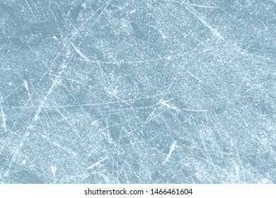 Scratched Frozen Ice Texture With Scratches From Skates