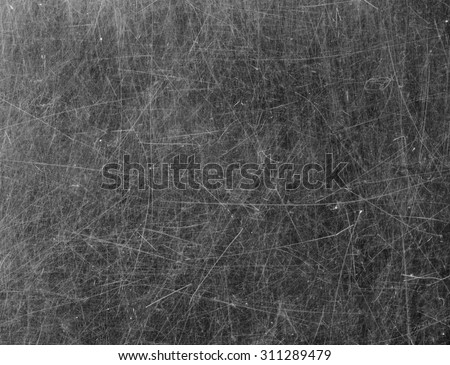 Scratched glass surface. Black and white
