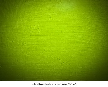 Scratched Green Paint Wall Background Or Texture