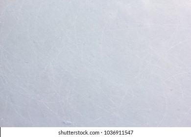 Scratched Ice Hockey Floor Background And Texture, Ice Rink Floor