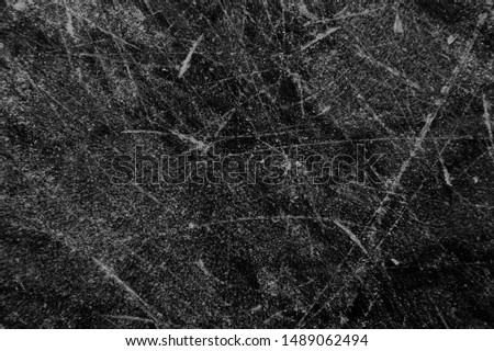 Scratched surface of dark ice texture 