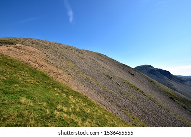 The Scree Ridge Upto The Summit Of Kirk Fell