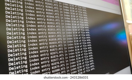 screen display in the command prompt in the task of deleting files via the Run feature - Powered by Shutterstock - Get 15% off with code: PIKWIZARD15