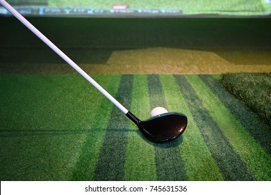 Screen Golf Driving Range And Ball