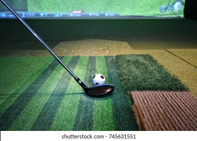 Screen Golf Driving Range And Ball