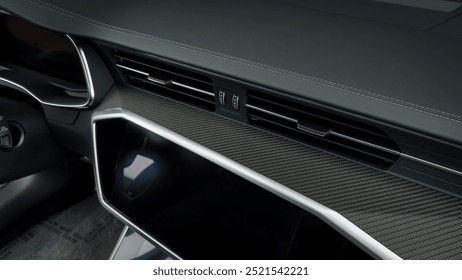 Screen on a car dashboard