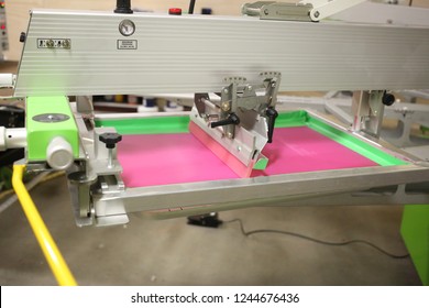 Screen On A Screen Printer