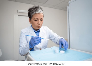 Screening analysis in a clinical setting, focused on the task at hand.