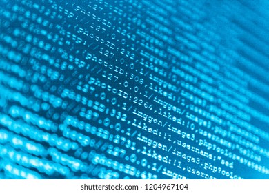 Screenshot with random parts of program code. Software development