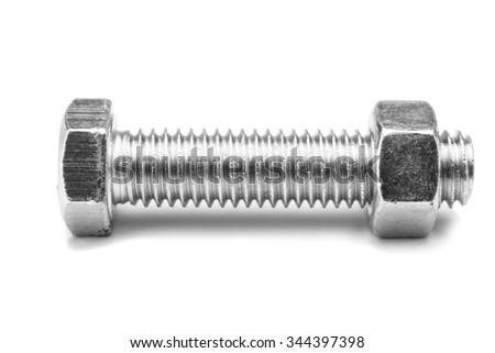 screw isolated on the white backgrounds 