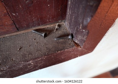 Screw On A Marble Window Sill
