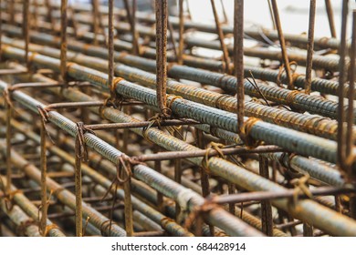 Screw Thread Steel Bar Framework Concrete Stock Photo 684428914 ...