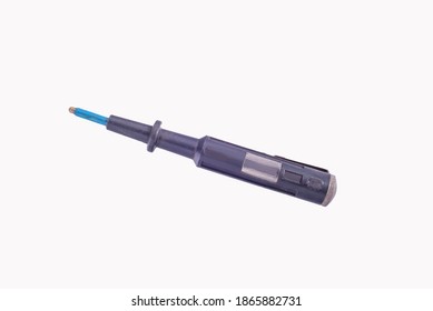 screwdriver for measuring voltage, old. Isolate on white background